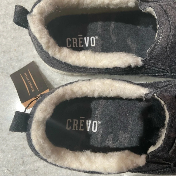 Crevo Costa Sherpa Slip On Shoes Memory Foam Gray Camouflage Men’s Size 9. NWT - Picture 3 of 7